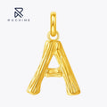 Rochime  Initial Letter Pendant Necklace Without Chain 18k Gold Plated 925 Silver Fine Jewelry  for Women
