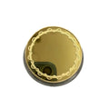 New Mirror Light Luxury Creative DIY Laser Engraving Blank Coin Circular Birthday Gift Wedding Couple Commemorative Coin