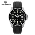 1pcs Can Be Custom logo San martin Classic Diver Sapphire Glass 30atm Stainless Steel NH35 Mechanical Automatic Watch for Men