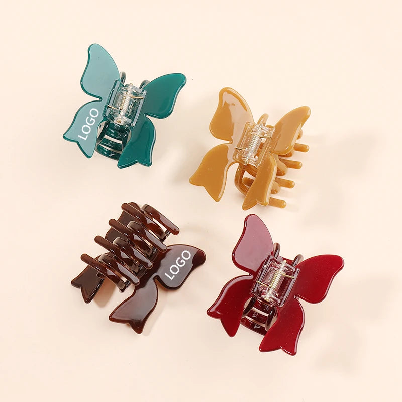 MiDairy  New Design Hot Sale Cellulose Acetate Bowknot Hair Claws for Women Girls 220276