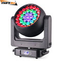 37x25W 4-in-1 RGBW DMX LED Zoom Wash Stage Lighting Bee Eye Moving Head for Night Club & DJ Stage Equipment