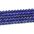 Wholesale High Quality Genuine Blue Lapis Lazuli Loose Beads Strand for Mala Bead Making 4mm 6mm 8mm 10mm Length 38cm 15" MegaBDM