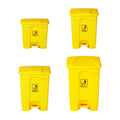 45Litre Rectangle HDPE Yellow Medical Foot Pedal Plastic Dustbin Biohazard Bin Waste Bins Waste Bins for Recycling