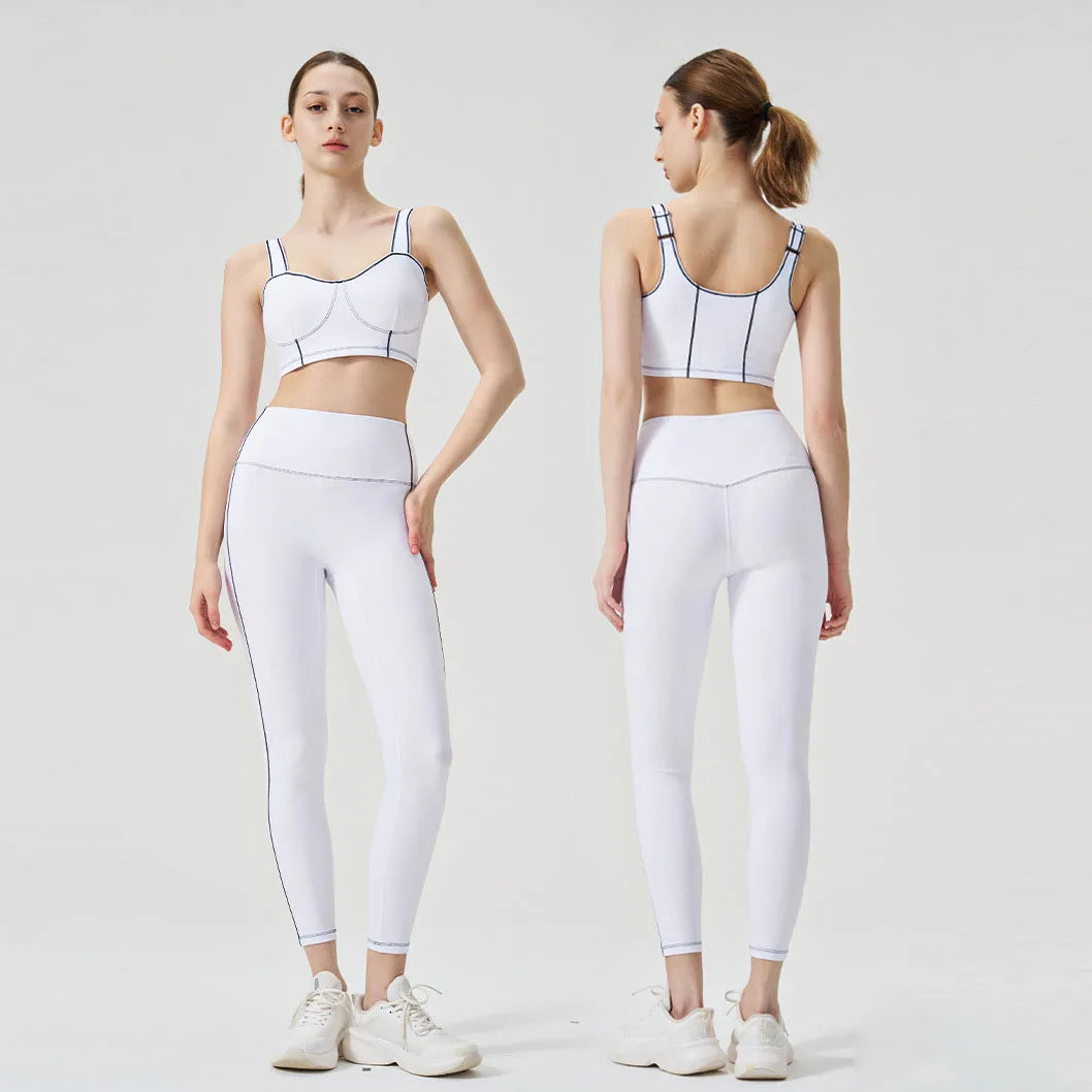 BNICE Custom Leggings logo Two Piece Yoga Sets Women Outfit Lady Leggings Gym Yoga Pants Set Wholesale Activewear Athletic Wear