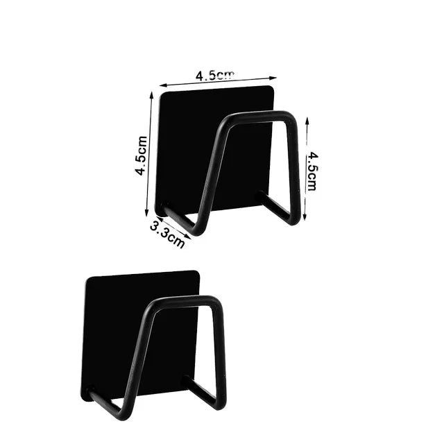 Self-Adhesive Drain Drying Rack for Kitchen Wall Steel Sink Sponges Holder Storage Organizer Accessories