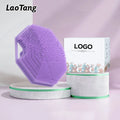 Multifunctional Octagonal Hand Clip Face Body Cleaning Massage Soft Food Grade Silicone Body Scrubber Exfoliating Brush
