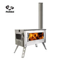 Portable Stainless Steel Tent Stove Wood Burning Stove With 7cm/2.2m Pipe for Cooking Boiling Backpack Camping Heating and Cook