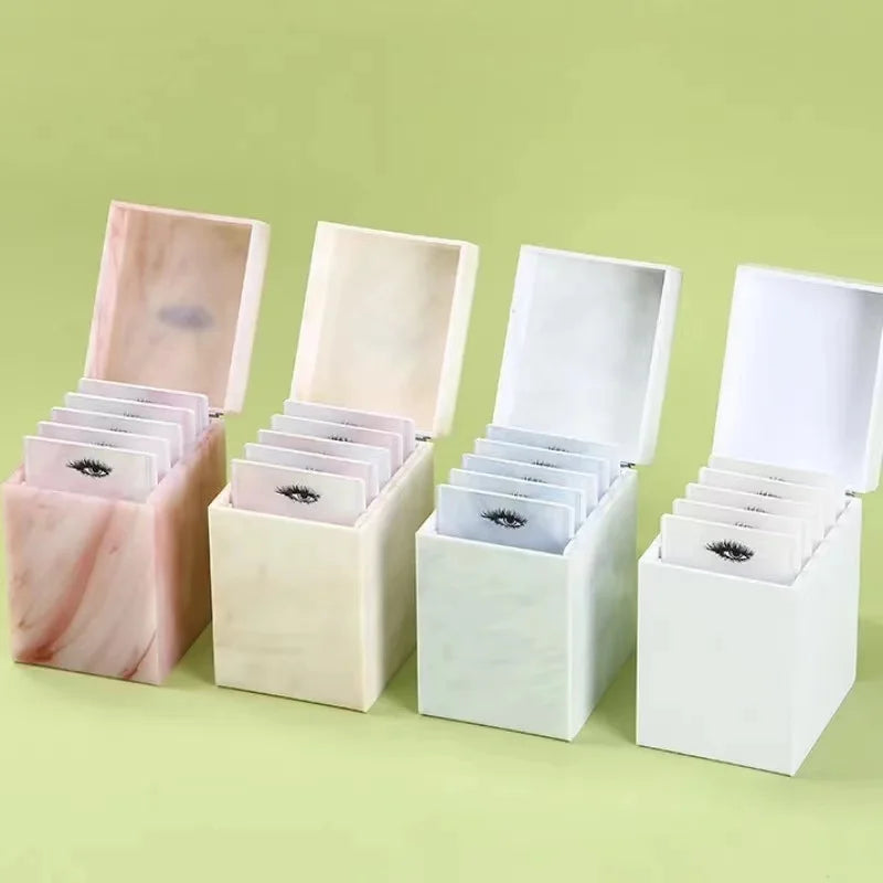 Free Customize logo New Grafted Eyelash Magnetic Suction Scale Pallet Acrylic Beauty Eyelash Magnetic Eyelash Tile