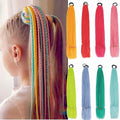 Hot Selling Children's Ponytail with Rubber Band With 12 Strand Wig Braid Ponytail Twist Braid Cute Kids Synthetic Ponytail Wig