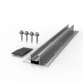 Rapid Install Trapezoid Corrugated Metal Roof Anodized Short Mini Rails PV Mounting