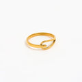 Joolim High End 18K Gold Plated Stainless Steel Hollow Cross Rings for Women Finger Ring Wholesale