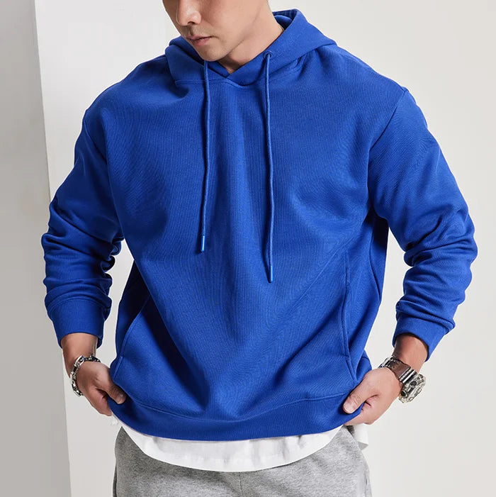 Hot Selling Men's Street Wear Sweatshirt Hoodie Custom Embroidery logo Blank 100% Cotton Casual Hoodies