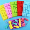 Silicone 3D DIY Building Robot Mold Baking Brownie Jello Dessert Pastries Cake Decorations Food Compliant Eco-Friendly OPP Bag