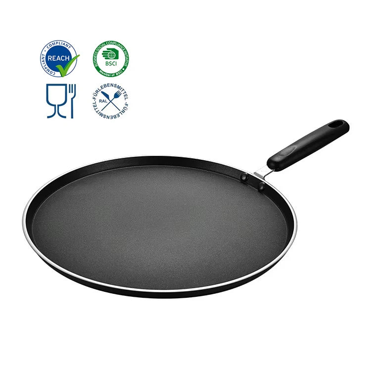 33/36cm Aluminum Non-stick Pizza Pan Aluminum Omelette Egg Pancake Pan with Handle