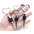 Mix Style Alloy Wine Bottle Stopper Metal Heart Shaped DIY Party Wedding Decorative Bottle Stopper