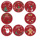 2026 Hot Selling 500 Pcs/roll Merry Stickers Gift Box Sealing Label Xmas Decorations Christmas Stickers for Home Cute Pattern