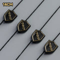 Customized Eco-Friendly Sustainable Garment Swing Accessories Security String Paper Seal Bullet Head Hang Tag Rope Custom Woven
