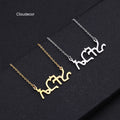 New Stainless Steel Necklace with Gold Plating Trendy Amhara Jewelry Pendant for Women From Eritrea for Weddings