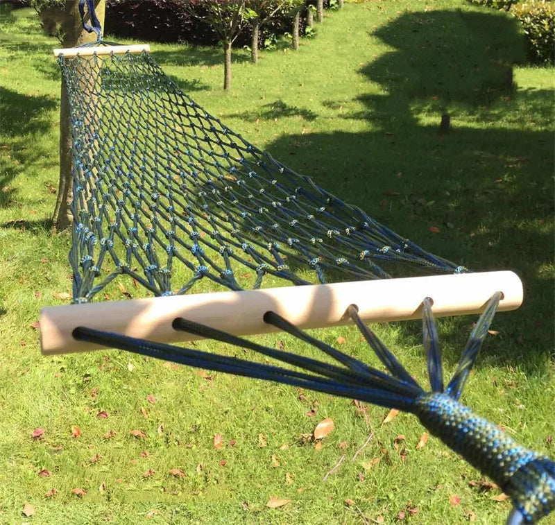 Nylon Mesh Hammock Net Sleeping Bed for Outdoor Patio Porch Garden Travel Camping