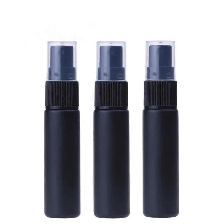 In Stock 10ml Matte Black Glass Spray Bottle for Perfume