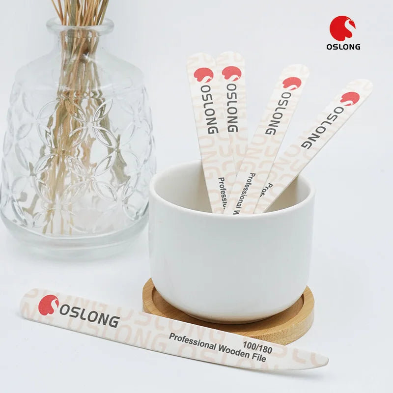 Customized Printed Manicure Nail Files Sandpaper Wood Nail File