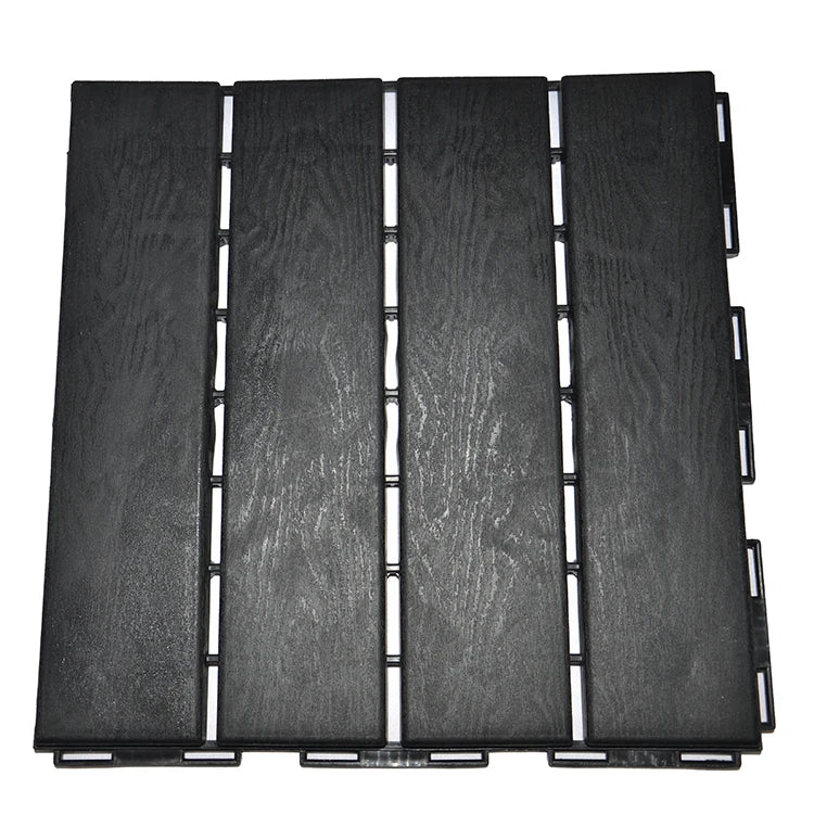 Manufacturer   Waterproof Interlocking Decking Tile Usage Wood-Plastic Composite Flooring for Outdoor Patio