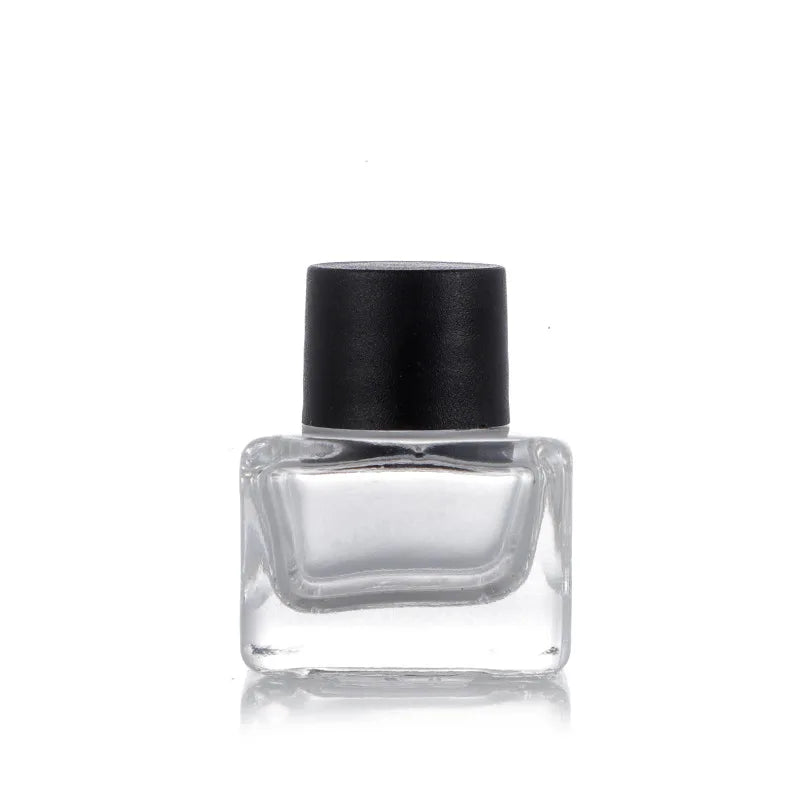 10mL Elegant square Glass Perfume Bottle with Spray Cap for Fragrance Storage