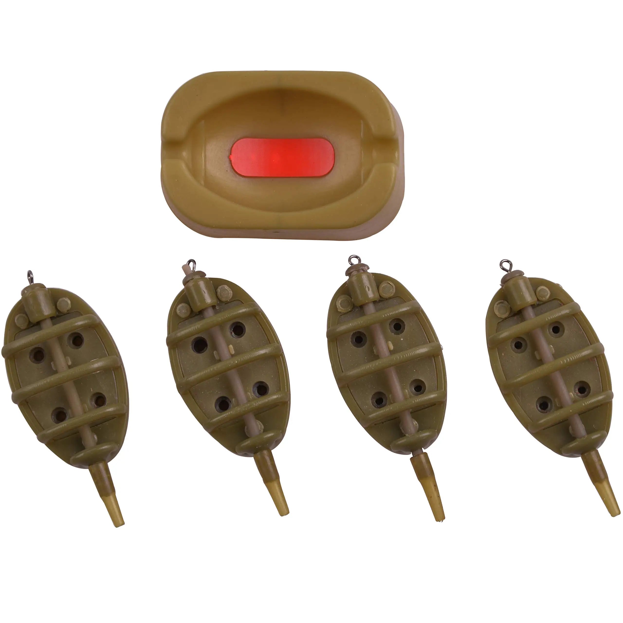Portable Carp Fishing Feeders Set with Quick Release Inline Method Accessory for Bait Holder for Lake Fishing
