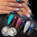 Wholesale Holographic Nail Powder Chrome Silver Laser Mirror Glitter Super Shiny Nail Art Pigment