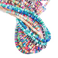 Colored Soft Ceramic Gasket Round Shape for DIY Jewelry Accessories Spacer Beaded Gasket Thin Bead Chain