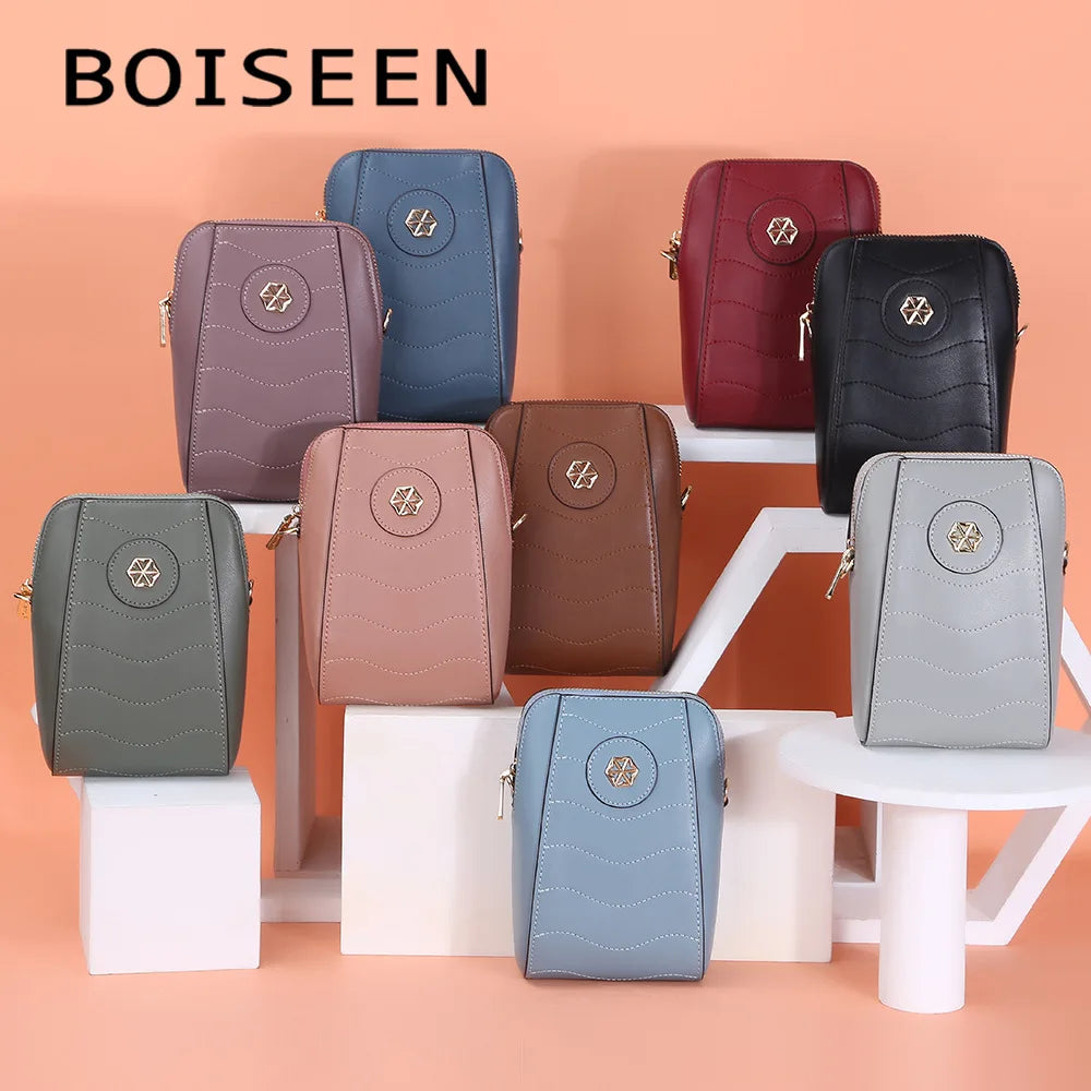 Baellerry Winter Autumn Lady Shoulder Bag Wholesale Hot Sale Geometric Pattern PU Leather Women's Messenger Bags Chains Mobile