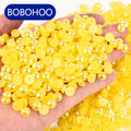 BOBOHOO Factory Direct 2-12mm ABS Pearl Half Round Beads Plastic Rhinestones Flatback Beads Shoes Nail Art Bags Garments Phones