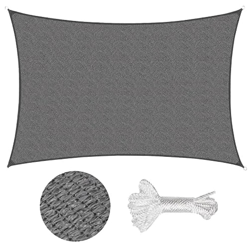 2mx2m 300D Oxford Waterproof UV Block Canopy Awning Triangle Sun Shade Sail for Patio Outdoor Garden Backyard Shade Sails & Nets MegaBDM