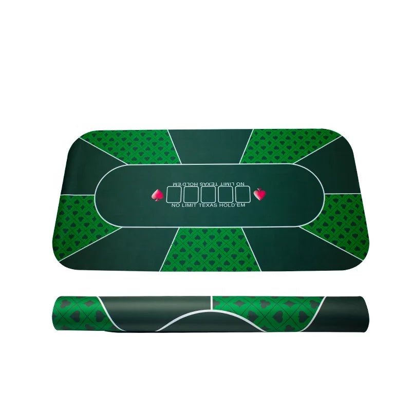 YH 180*90cm Popular Rubber Gambling Poker Table Mat Casino Table Cloth Texas Holden Poker Table Mat for Sale
