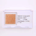 VOAINO 1.9 mm 2.47 Carat 64 Pcs Orange Melee Gemstones Natural Garnet Loose Gemstone for Pendants Earrings
