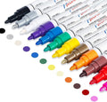 18-Color Oil-Based Waterproof Paint Marker Pen Set Quick Dry and Never Fade for Rock Painting on Paper