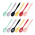 Durable Multicolor Eco-Friendly Children's Silicone Kitchen Tools All-In-One Colander and Mixing Spoon Kitchen Utensils