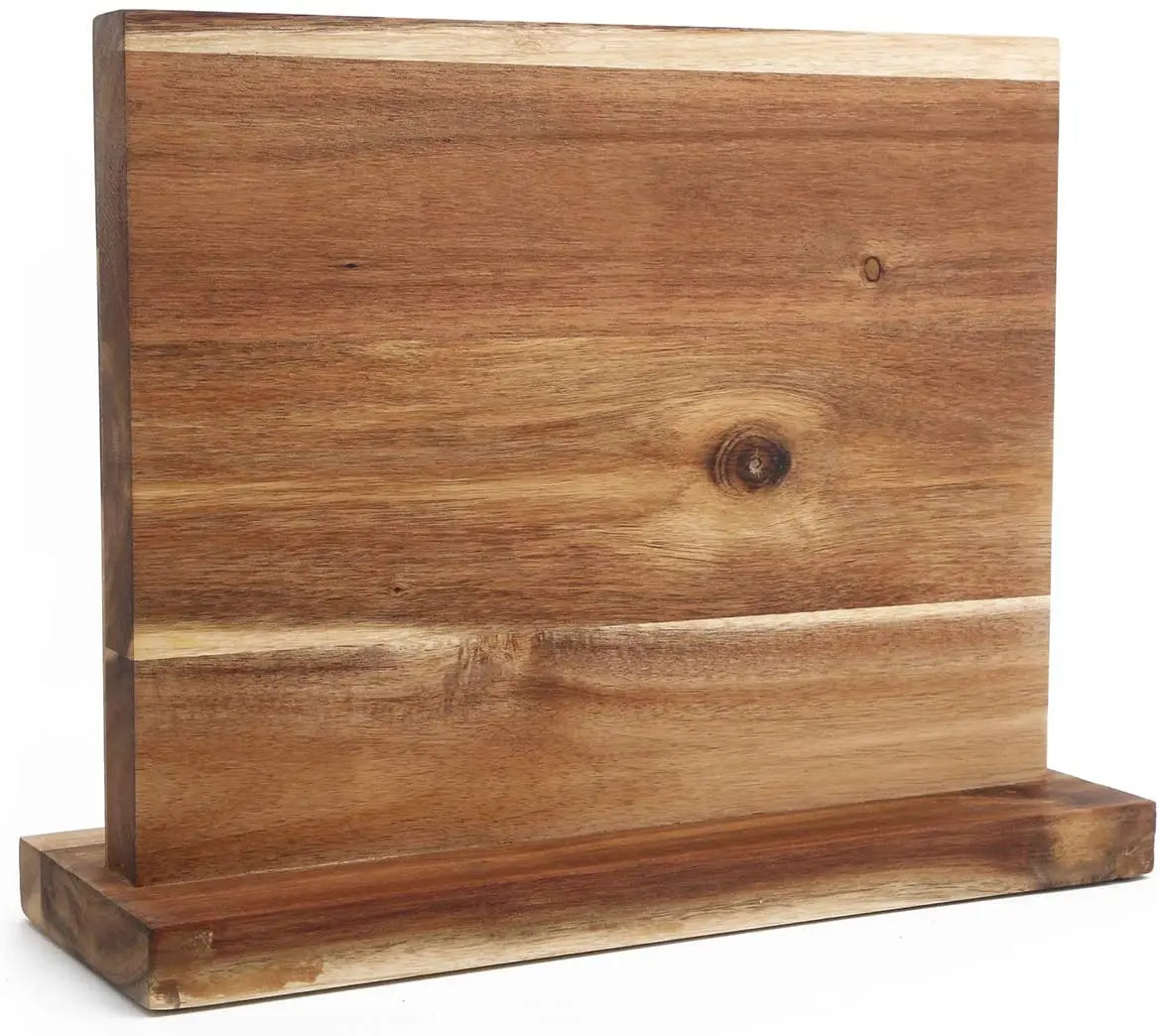 Acacia Wood Magnetic Knife Holder with Strong Magnets Wood Knife Block Holder for Knife
