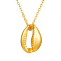 Factory New Design Shell Pendant Simple and Fashion Stainless Steel Necklace for Women 18k Gold-Plated