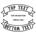 Custom 3D Embroidery PVC Fabric Patch 330 MM Wide Iron-on/Sew-On Rocker Motorcycle Biker Patches