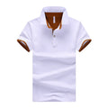 RNSHANGER Summer Men's Polo Shirts Casual Short Sleeve Contrast Color Polo New Clothing Summer Streetwear Fashion Men Polo Shirt