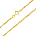 18K Gold Twist Necklace Au750 Gold 18K Gold Clavicle Pendant With Chain
