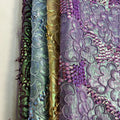Superior Quality 3D Flower Embroidered Lace Fabric Promotional Dress Material for Bags Shoes Weddings for Boys and Girls