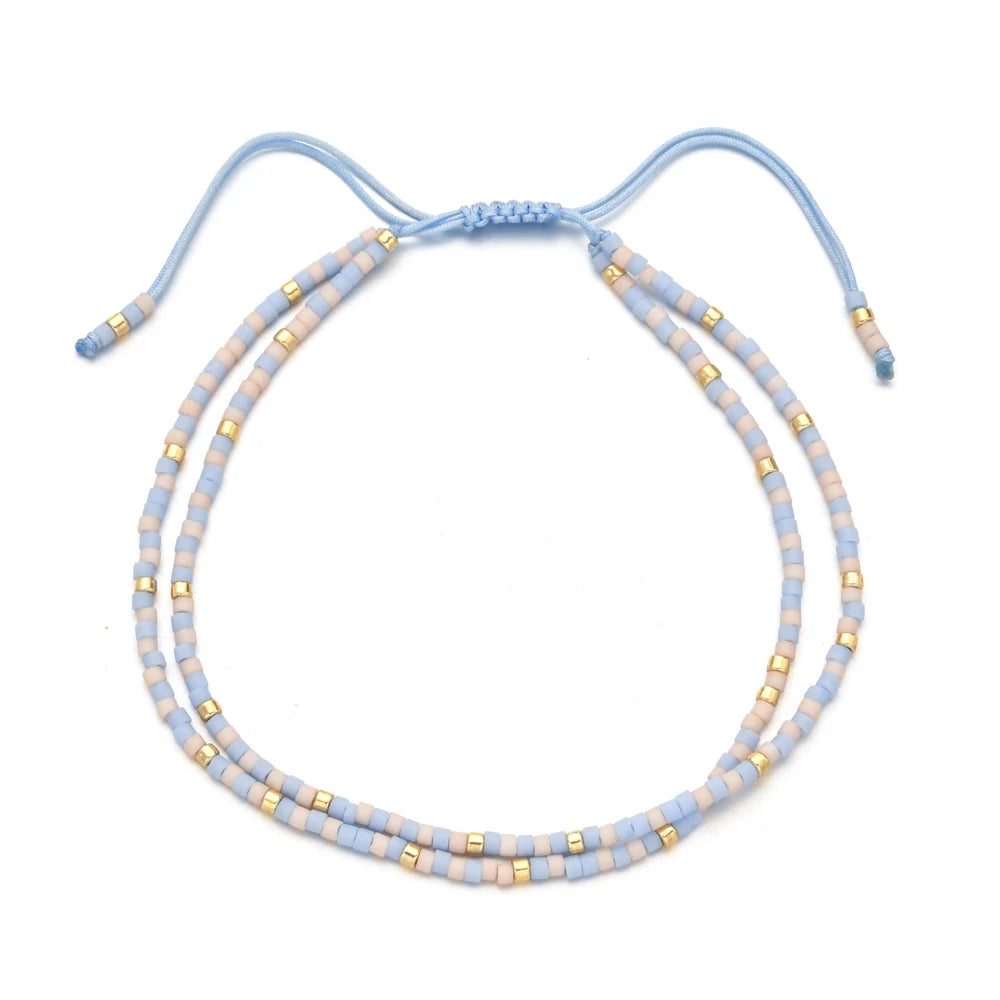 Fashion Simple Seed Bead Animal Shape Bracelets Jewelry Gift 2 Layer Native Style Miyuki Children's Bracelets