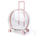 Large Capacity Transparent Outdoor Backpack Pet Trolley case Dog Pet Carrier Bag with Wheels