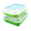 Food Safety Green PP Hydroponic Planter Vegetable Beans Sprouting Seeding Pot Home Garden Plants Germination Nursery Tray