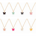 Butterfly Pendant Necklace Set Adjustable Butterfly Chain Necklace Cute Jewelry Gift for Woman and Girl