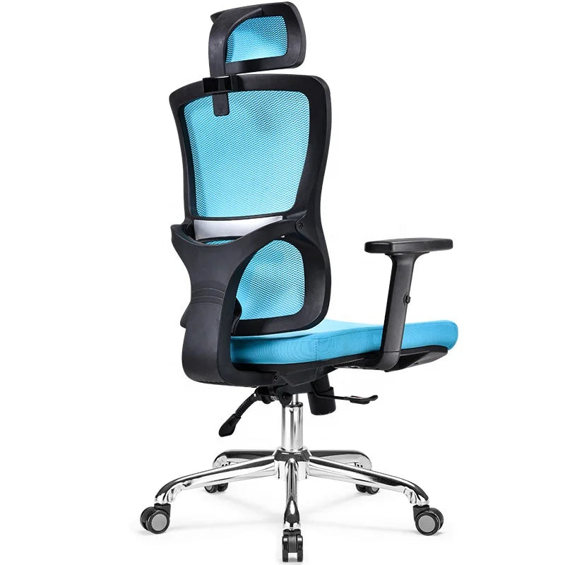 2025 New Contemporary Comfortable Home Office Chair Adjustable Armrest Strong Gas Lift Synthetic Leather Aluminum Alloy Base