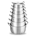 Best-selling Kitchen 7-piece Aluminum Cookware Set Cooking Pot with Aluminum LIDS Polished and Polished Aluminum Pot Set