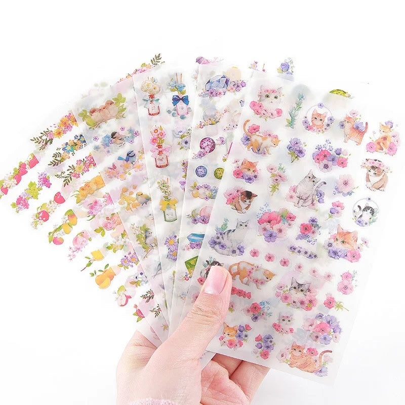Print Durable Waterproof Vinyl Paper Decoration Hologram Sticker Sheet Bike Laptop Custom Die Cut Sticker